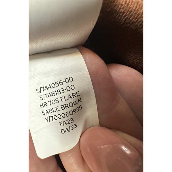 GAP Corduroy Flare Pants Brown 70s Style High Rise Size 27 Womens Retro Wide Leg - Picture 11 of 14